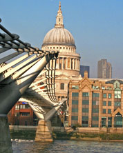 View of St Paul's across the Thames